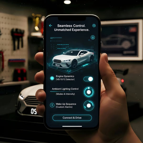 📢📢60% KEDVEZMÉNY !-🏎️Hiperautós ébresztőóra –🏎️Valósághű GTR motor és fényeffektek