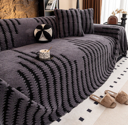 🛋️ Puha, csúszásgátló bársony kanapetakaró