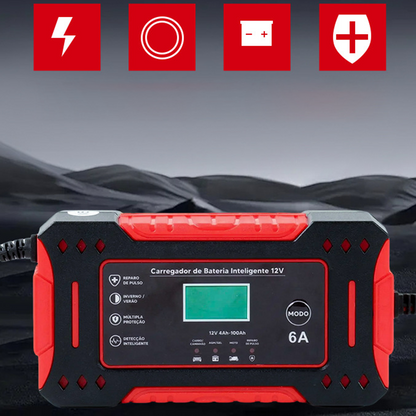 🚗⚡Hordozható okos autós akkumulátortöltő