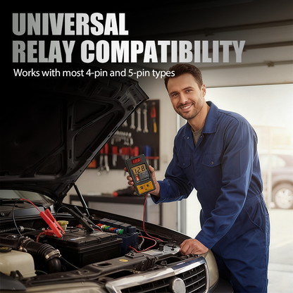 🔥 Autó relé feszültségtesztelő LED kijelzővel